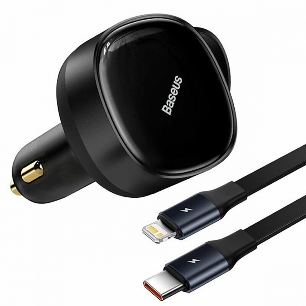 АЗП Baseus Enjoyment Retractable 2-in-1 Type-C + Type-C 33W — Придбати в Україні - фото 4