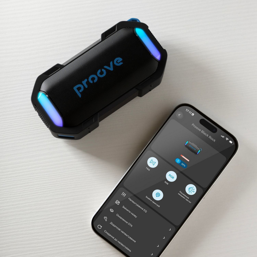 Портативна Акустика Proove Black Rock 10W (APP) — Придбати в Україні - фото 25
