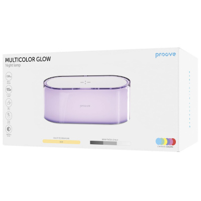 Нічник з Бездротовою Зарядкою Proove Multicolor Glow 1200mAh — Придбати в Україні