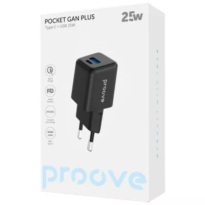 Купить МЗП Proove Pocket GaN Plus 25W (Type-C + USB) 60246 - Ncase