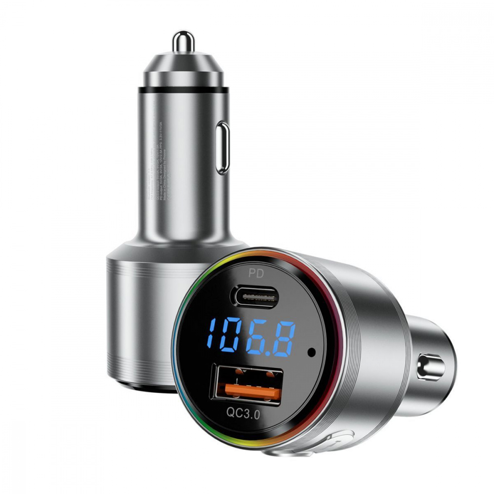 Автомобильное ЗУ Proove FM Launcher Maxi Wave 30W (PD+QC3.0) Type-C+USB - фото 3