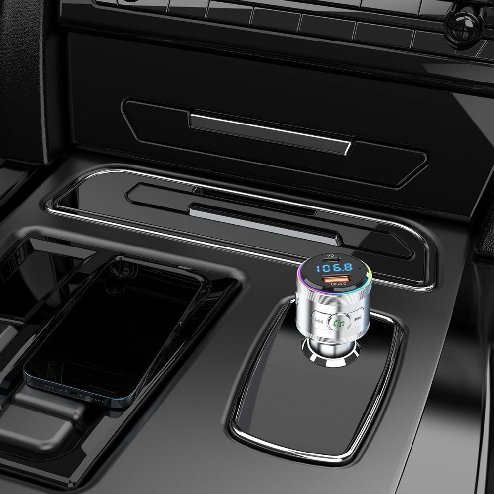 Автомобильное ЗУ Proove FM Launcher Maxi Wave 30W (PD+QC3.0) Type-C+USB - фото 4