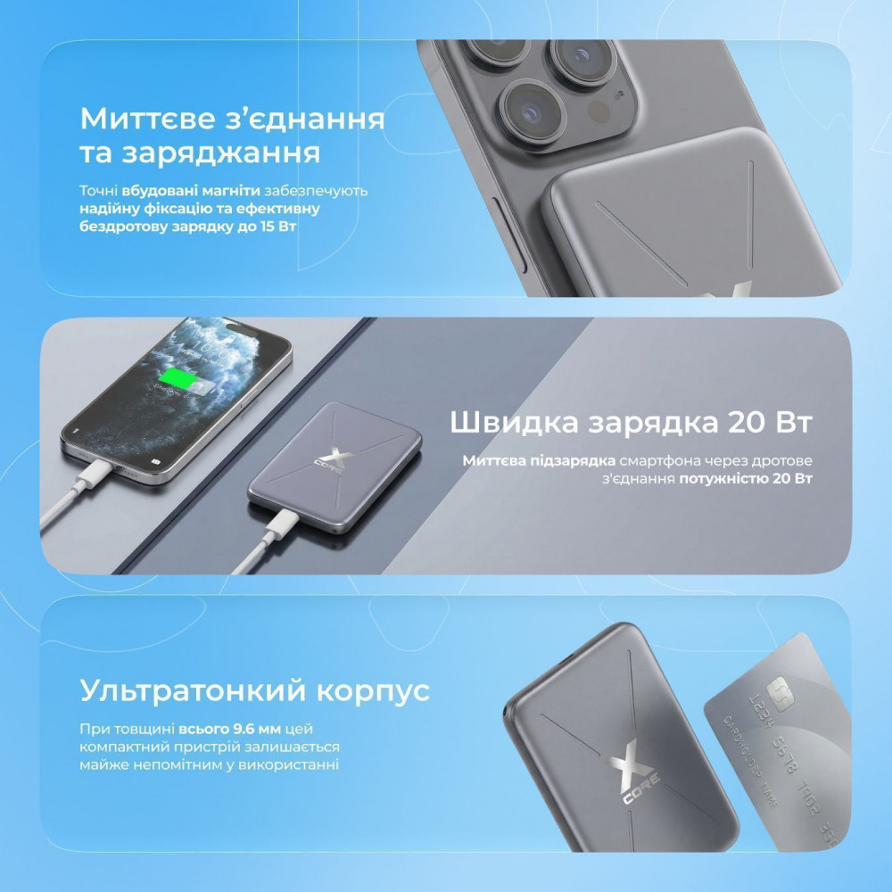 Портативна Батарея Proove X-Core 20W 5000mAh — Придбати в Україні - фото 4