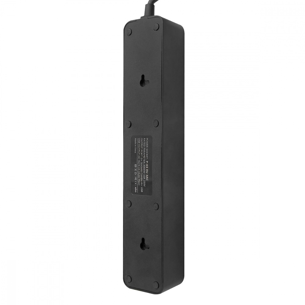 Power Strip Proove Power Socket P-03 (3 sockets + 4 USB + 2 Type-C) 2М - фото 2