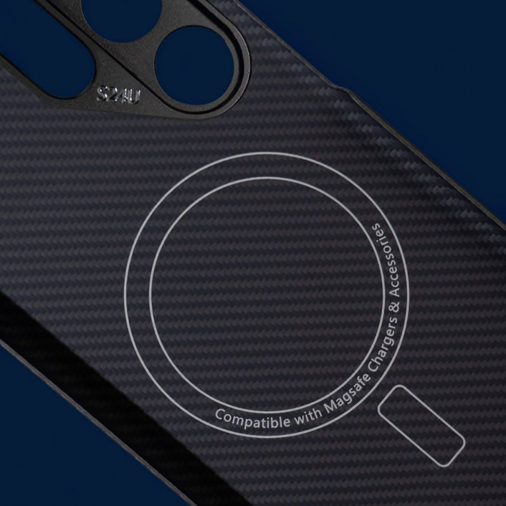 Чехол WAVE Premium Carbon Slim with Magnetic Ring Samsung Galaxy S24 Ultra - фото 4
