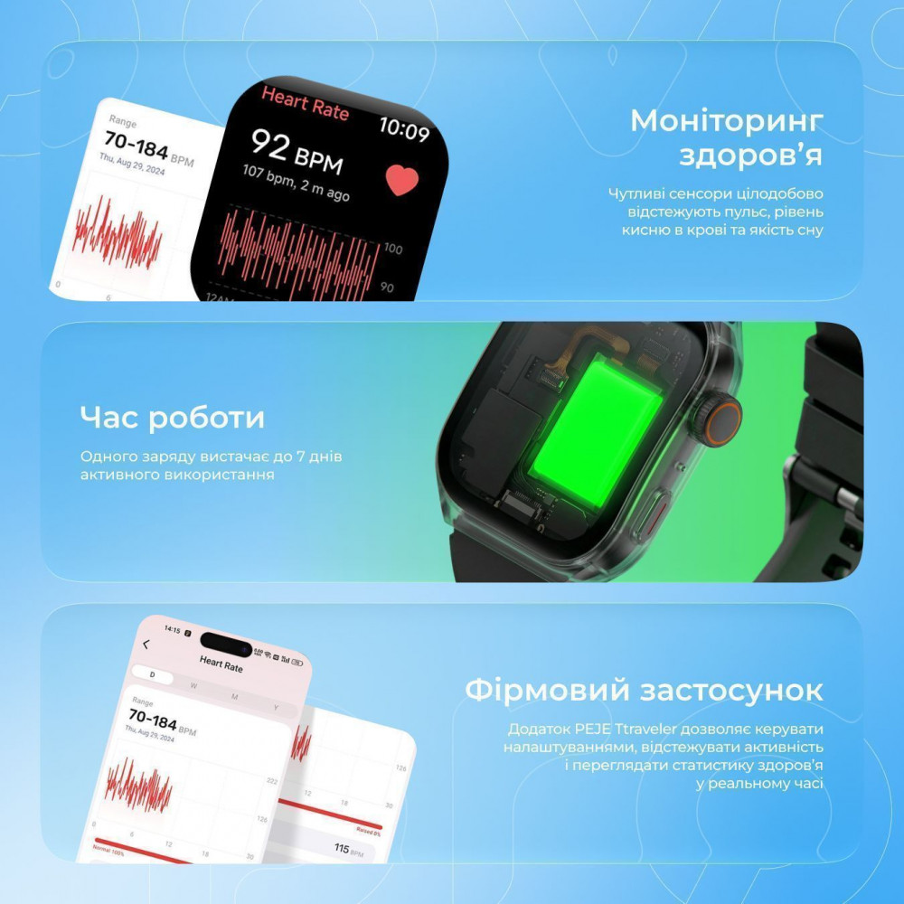 Смарт Годинник Proove Moment titanium (SMPR00002217) Сірий на малюнкі №6