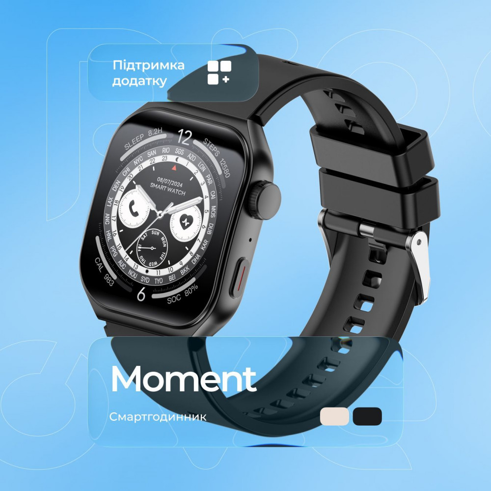 Смарт Годинник Proove Moment titanium (SMPR00002217) Сірий на малюнкі №3