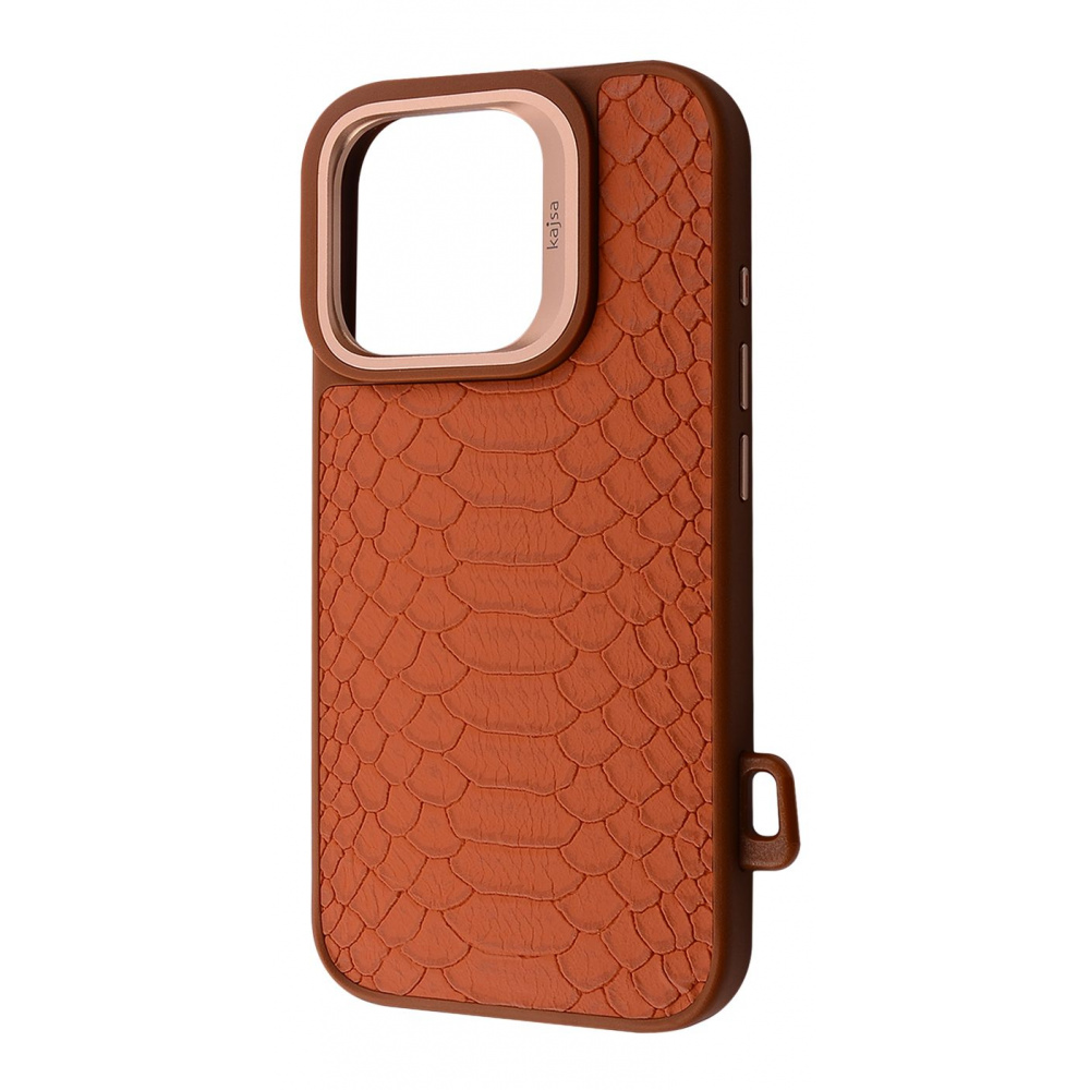 Чехол Kajsa Snake Pattern with Magnetic Ring iPhone 16 Pro - фото 7