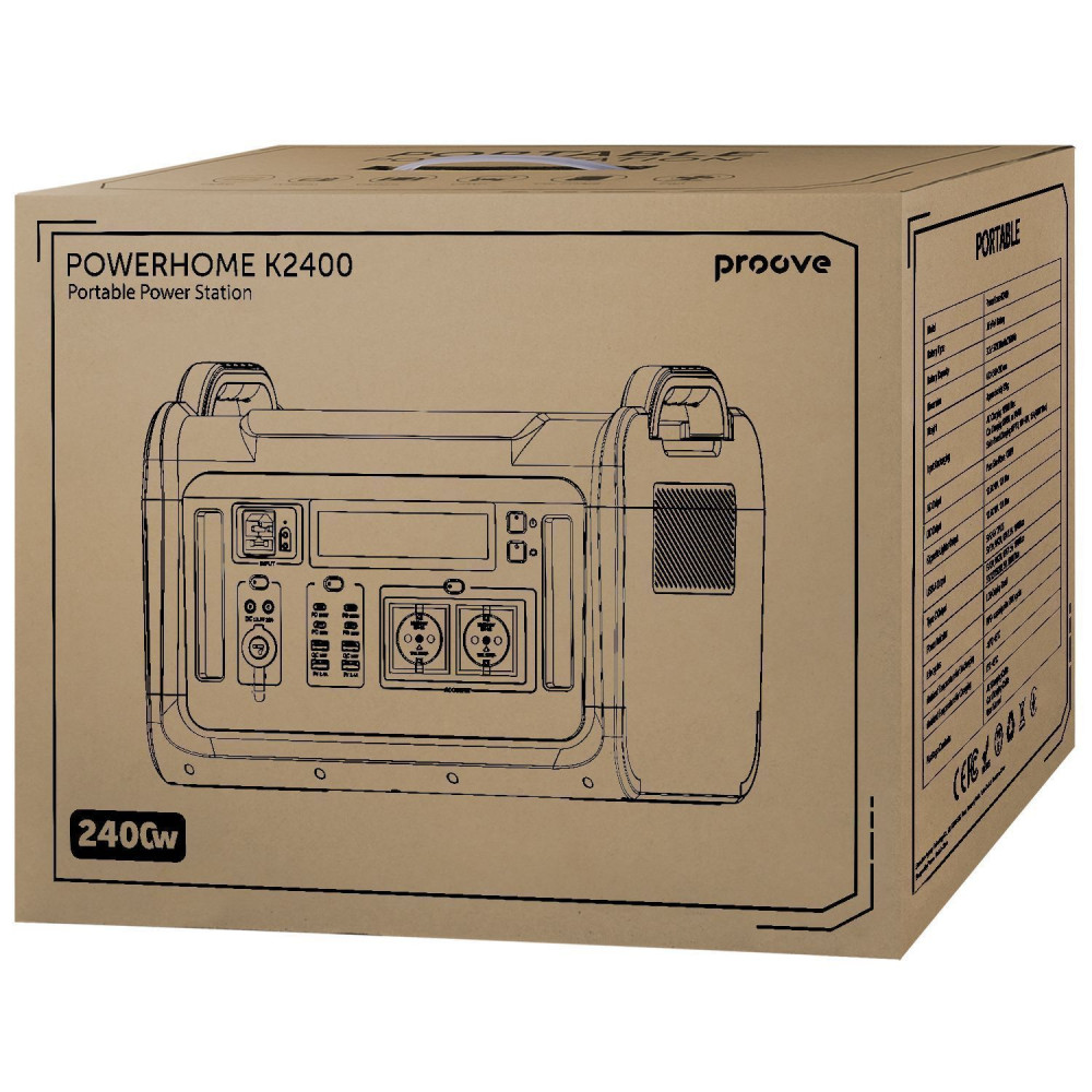 Портативна зарядна станція Proove PowerHome K2400 — Придбати в Україні