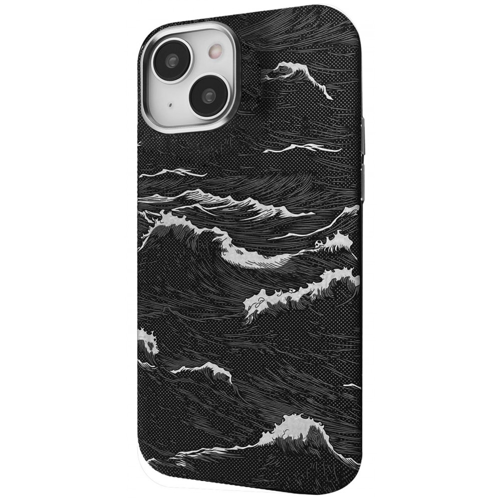 Чехол Proove Gleam Case with Magnetic Ring iPhone 15 black ocean (PCGCIP150071) Океанический черный на картинке №1