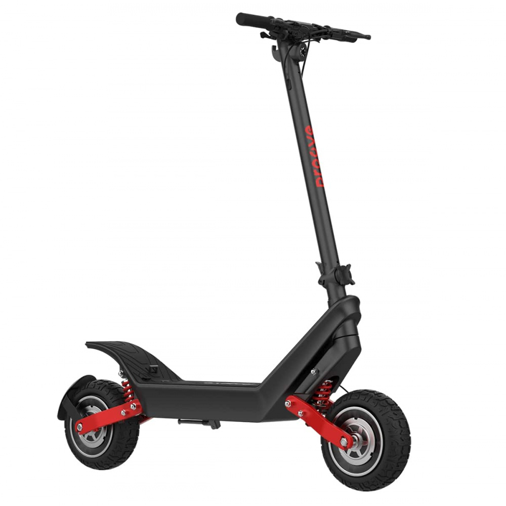 Электросамокат Proove Model Dual Sport App  1200W (черно/красный) - фото 1