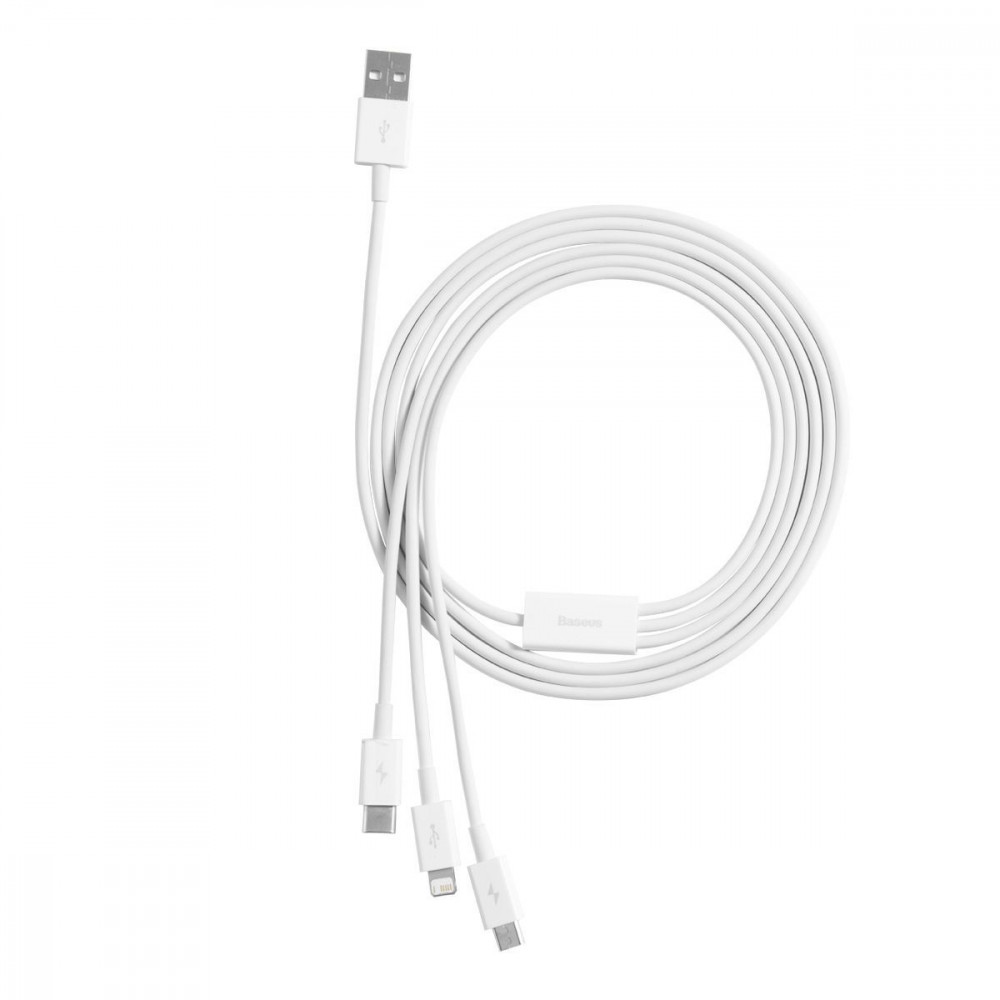 Кабель Baseus Superior Series Fast Charging 3 in 1 3.5A (1m) — Придбати в Україні - фото 2