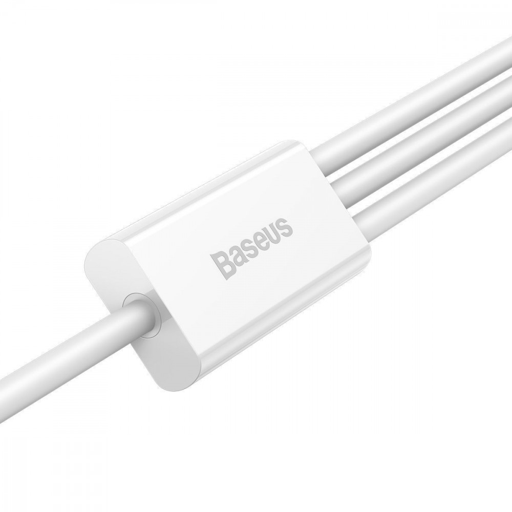 Кабель Baseus Superior Series Fast Charging 3 in 1 3.5A (1m) white (P10320105221-00) Белый на картинке №5
