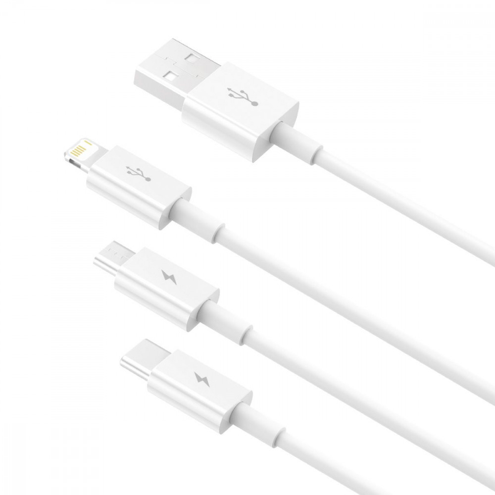 Кабель Baseus Superior Series Fast Charging 3 in 1 3.5A (1m) — Придбати в Україні - фото 5