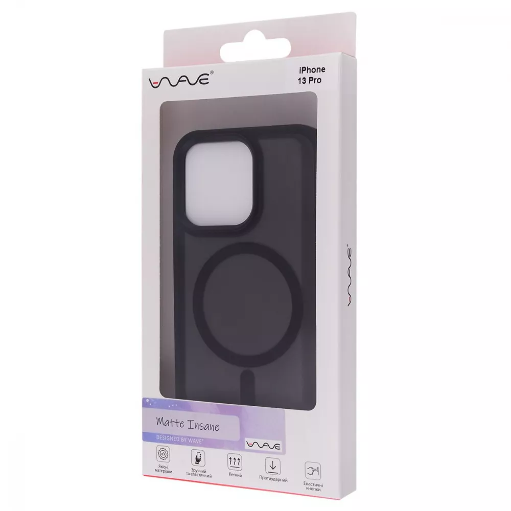 Чехол WAVE Matte Insane Case with Magnetic Ring iPhone 13 Pro - фото 1
