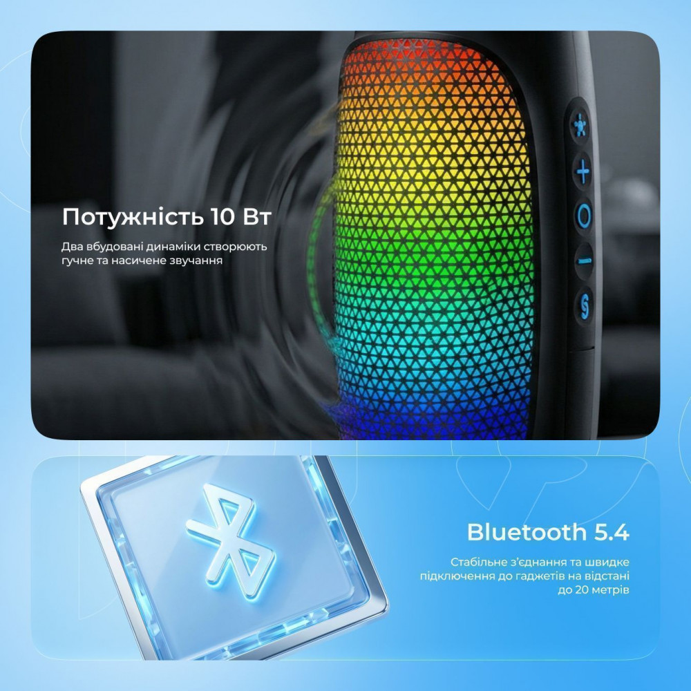 Портативная Акустика Proove Nova 10W (APP) black (PDNW10001AP01) Черный на картинке №9