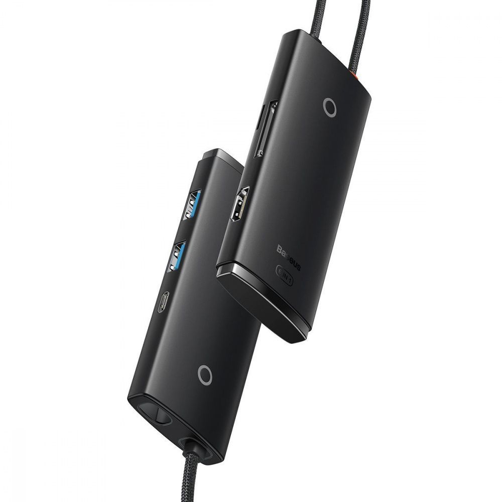 USB-Хаб Baseus Lite Series 6-in-1 (Type-C to HDMI + 2xUSB 3.0 + Type-C + SD/TF) — Придбати в Україні - фото 4