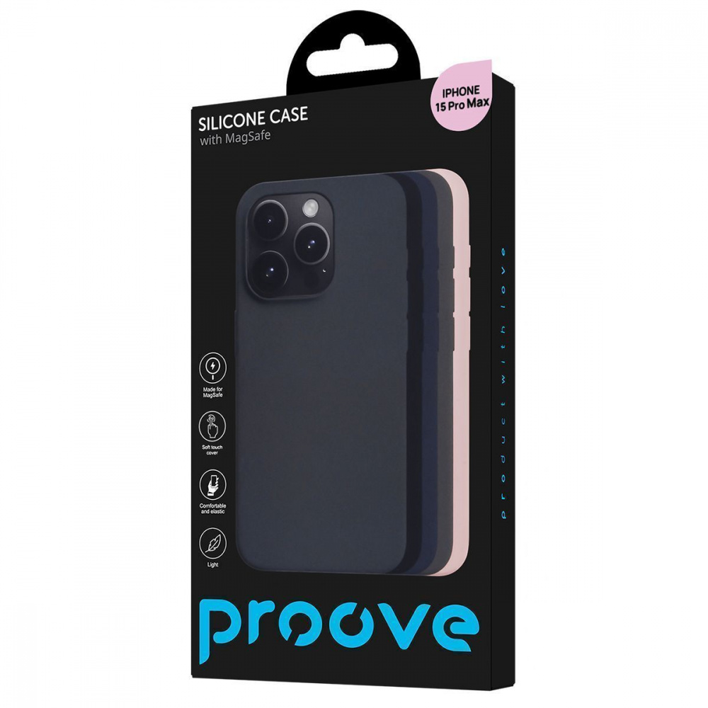 Чехол Proove Silicone Case with Magnetic Ring iPhone 15 Pro Max - фото 1