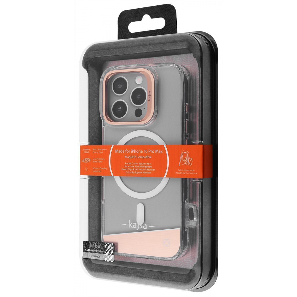 Чохол Kajsa Aluminium Shield with Magnetic Ring для iPhone 16 Pro Max — Придбати в Україні - фото 1