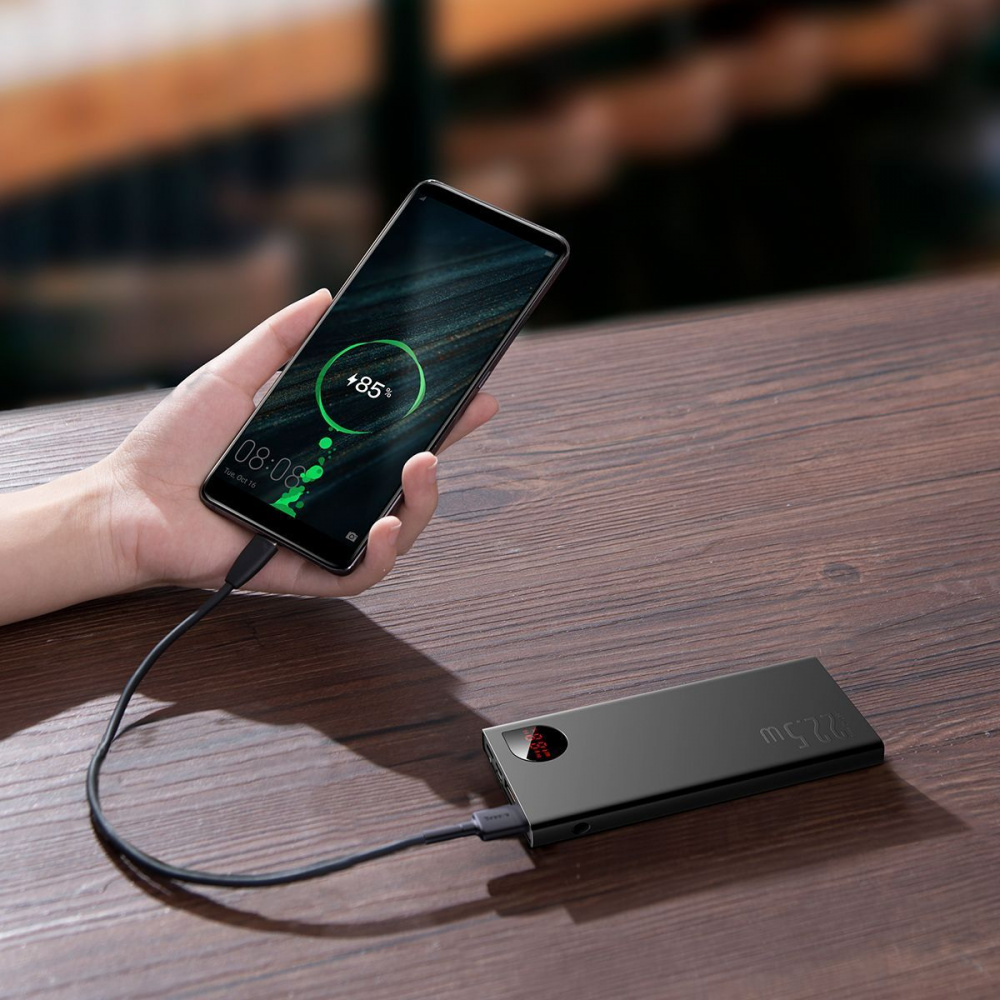 Портативна Батарея Baseus Adaman Metal Digital Display Overseas Edition 22.5W 10000mAh — Придбати в Україні - фото 1