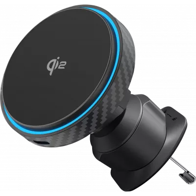 Автомобільний тримач з Бездротовим ЗП Proove Graphite Circle Qi2 15W — Придбати в Україні