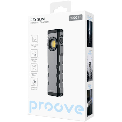 Портативний ліхтарик Proove Ray Slim (1000lm) — Придбати в Україні