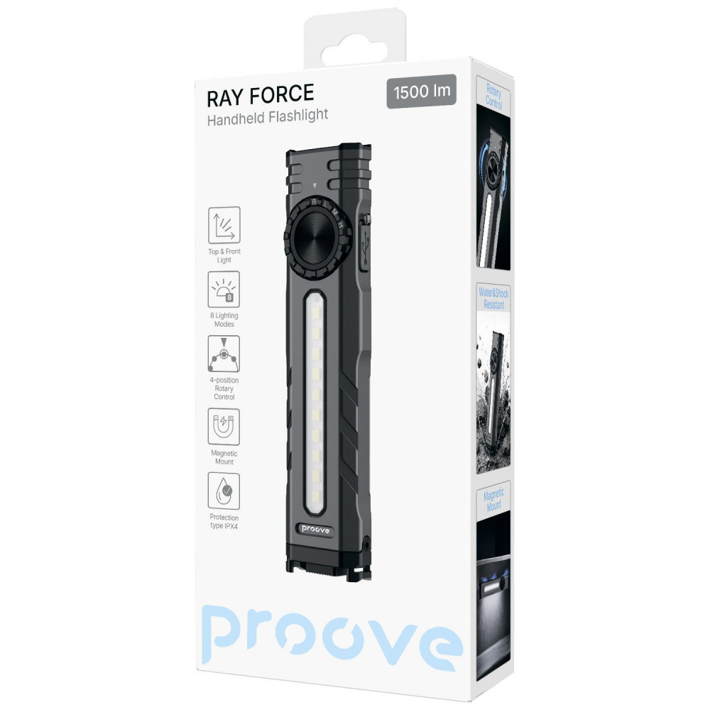 Портативний ліхтарик Proove Ray Force (1500lm) — Придбати в Україні - фото 1