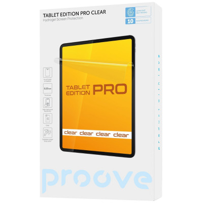 Захисна гідрогелева плівка Proove Hydrogel Screen Protection TABLET EDITION PRO Clear — Придбати в Україні