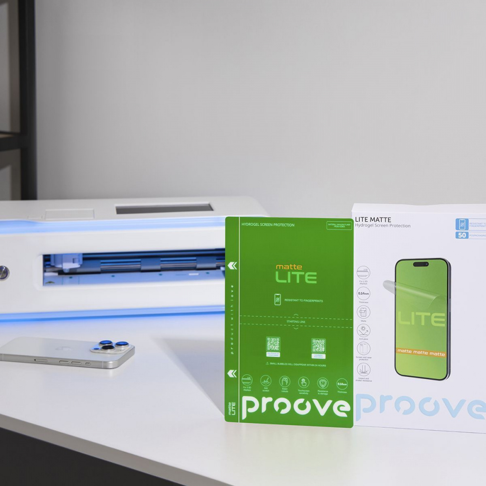 Захисна гідрогелева плівка Proove Hydrogel Screen Protection LITE Matte — Придбати в Україні - фото 2