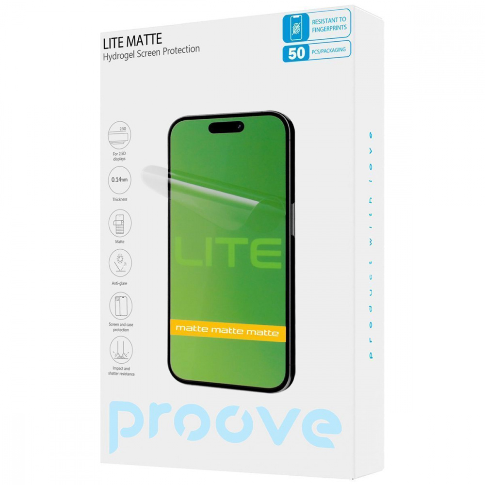 Захисна гідрогелева плівка Proove Hydrogel Screen Protection LITE Matte — Придбати в Україні