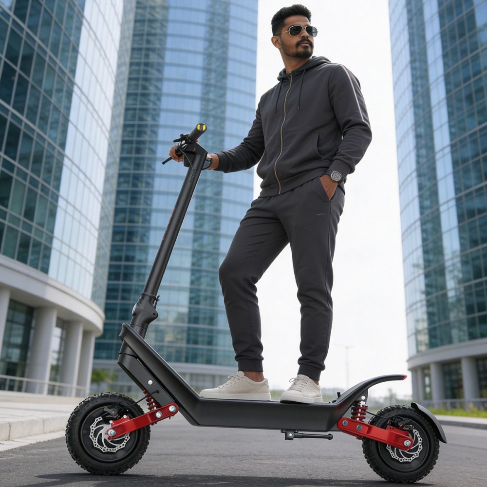 Electric Scooter Dual Sport SE SE App 1200W (black/red) - фото 23