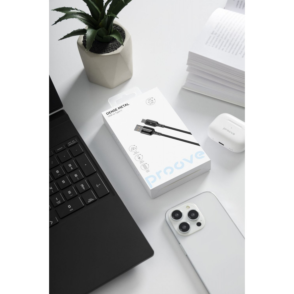 Кабель Proove Dense Metal USB to Lightning 2.4A (1m) — Придбати в Україні - фото 10