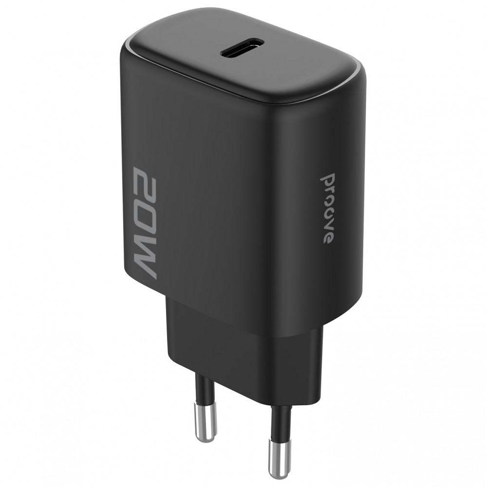 МЗП Proove Silicone Power 2 20W (Type-C) + Cable Type-C to Lightning (1m) black на малюнкі №4