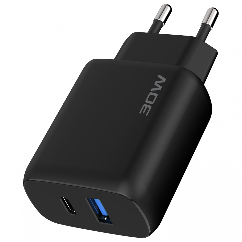 МЗП Proove Silicone Power 2 30W (Type-C + USB) + Cable Type-C to Type-C (1m) white на малюнкі №4