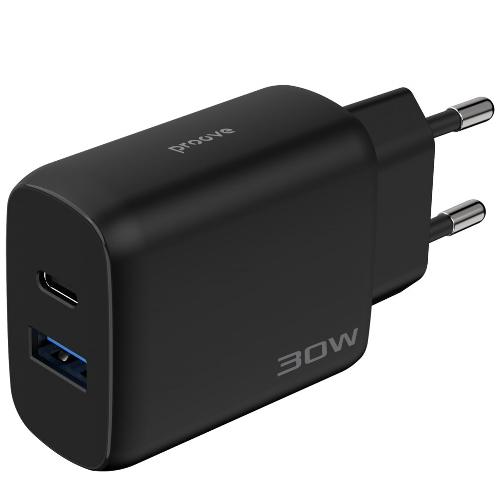 МЗП Proove Silicone Power 2 30W (Type-C + USB) + Cable Type-C to Type-C (1m) white на малюнкі №5