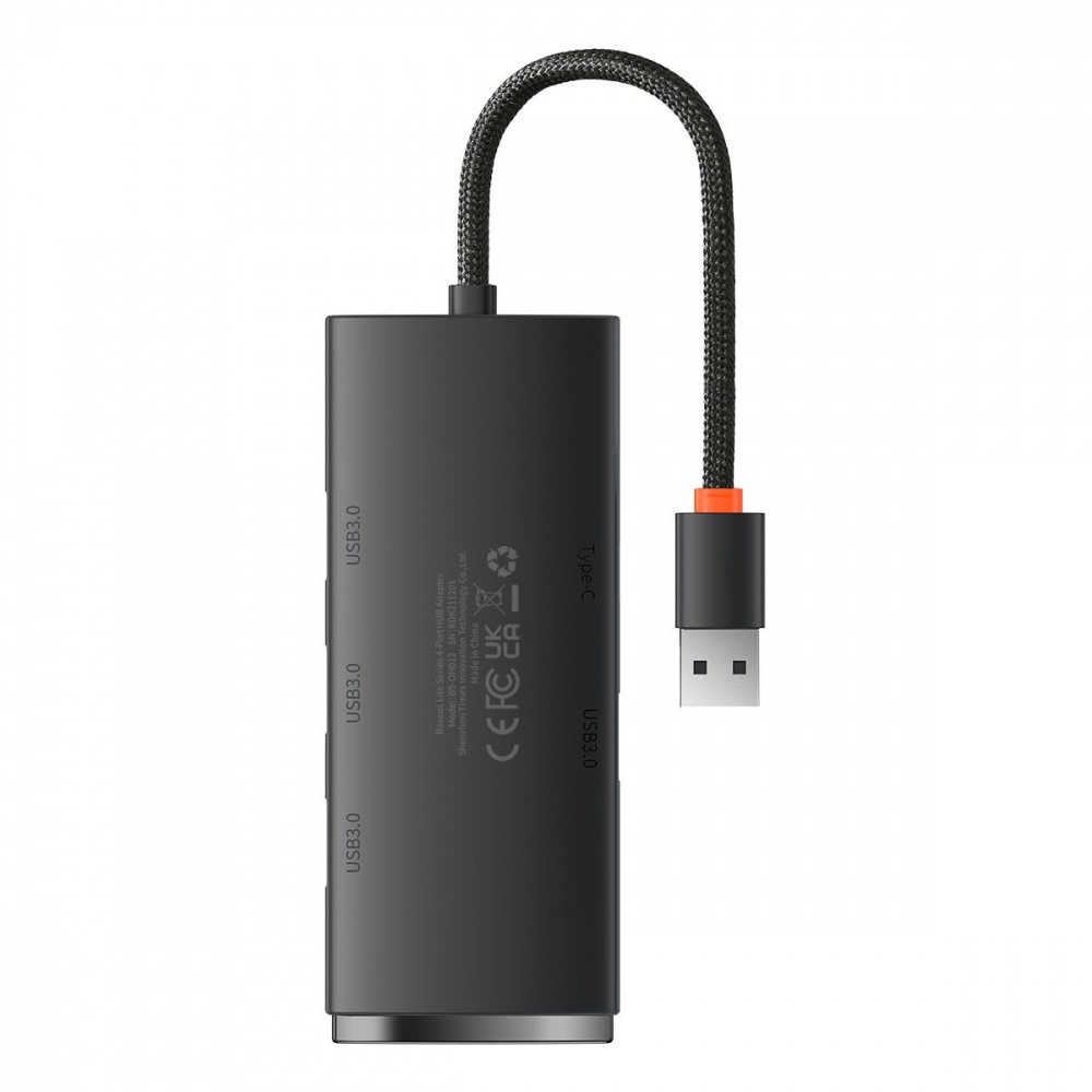 USB-Hub Baseus Lite Series 4-in-1  (USB-A to USB 3.0*4) (0.25m) - фото 6