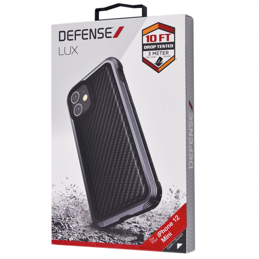 Чехол Defense Lux Series (Metal+Leather+TPU) iPhone 12 mini - фото 1