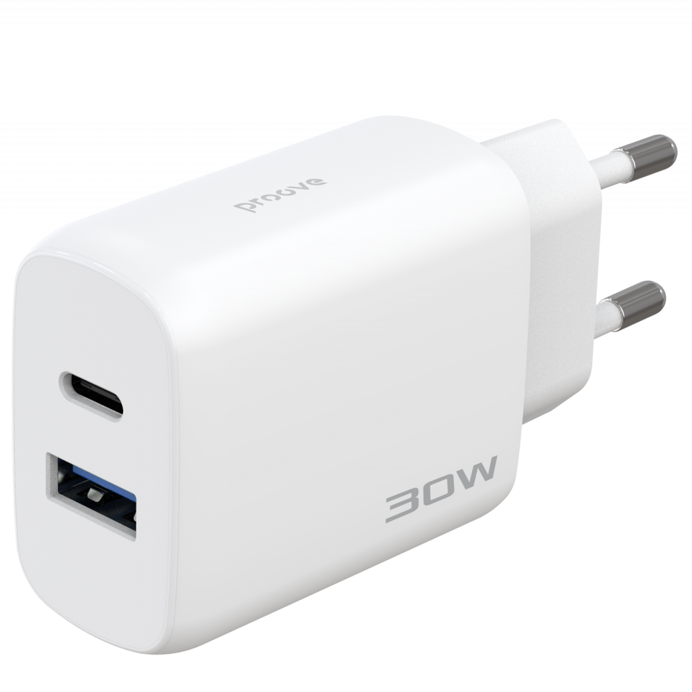 СЗУ  Proove Silicone Power 2 30W (Type-C + USB) +  КабельType-C to Type-C (1m) - фото 4