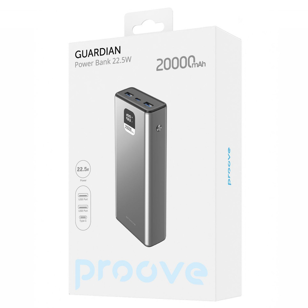 Портативная Батарея Proove Guardian 22.5W 20000mAh