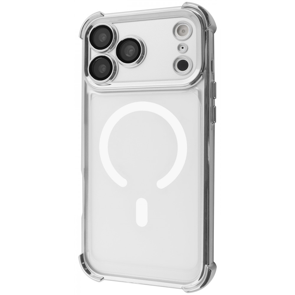 Чохол New Matte Case with Magnetic Ring iPhone 17 silver (71416) Сріблястий на малюнкі №1
