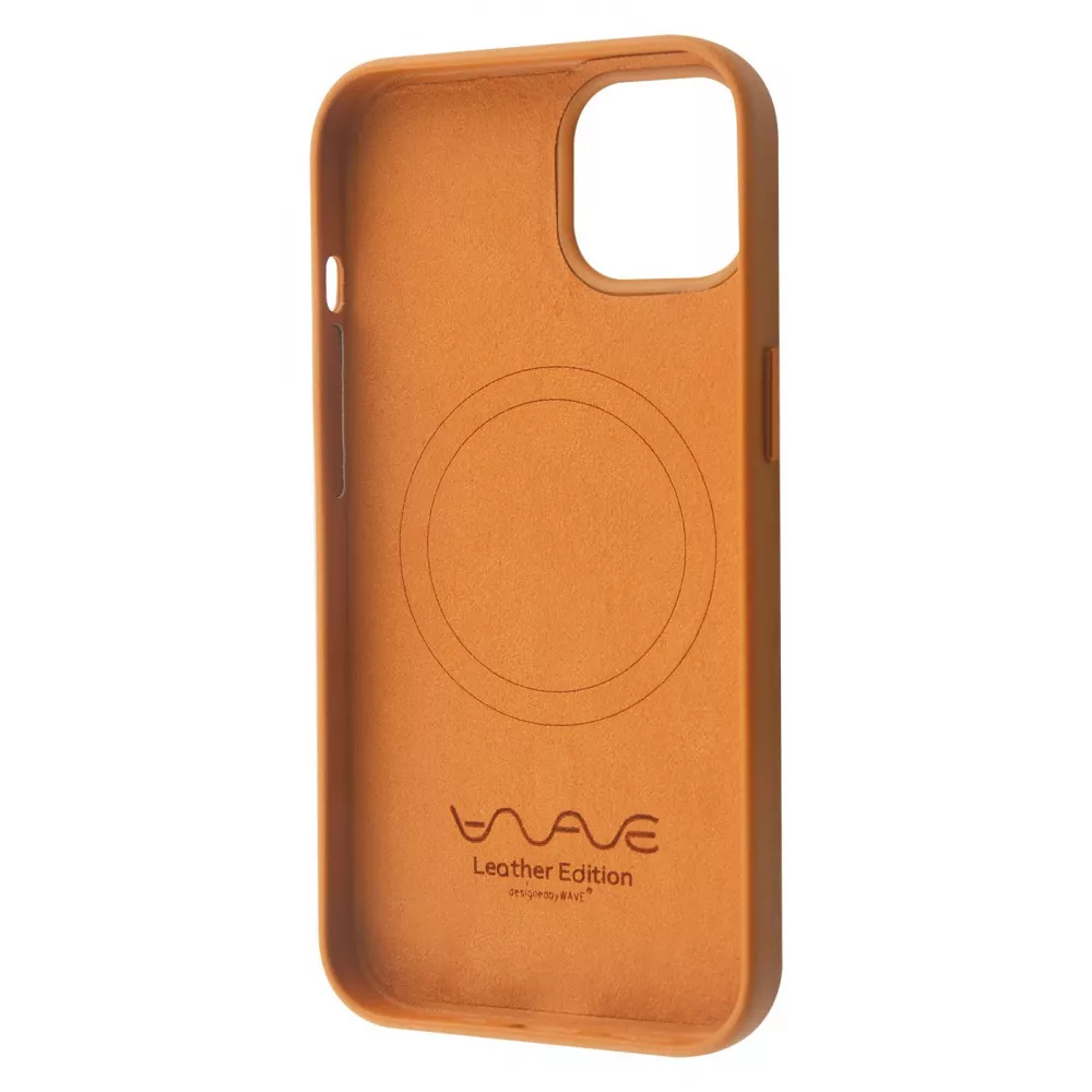 Чехол WAVE Premium Leather Edition Case with Magnetic Ring iPhone 13 - фото 1