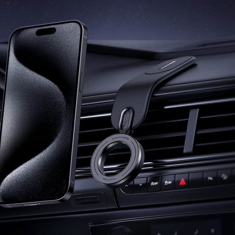 Автомобільний тримач Baseus C02 Go Series Magnetic Car Phone Mount — Придбати в Україні - фото 3