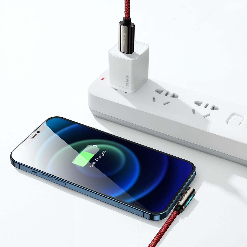 Кабель Baseus Legend Series Elbow Fast Charging Type-C to Lightning 20W (1m) — Придбати в Україні - фото 1