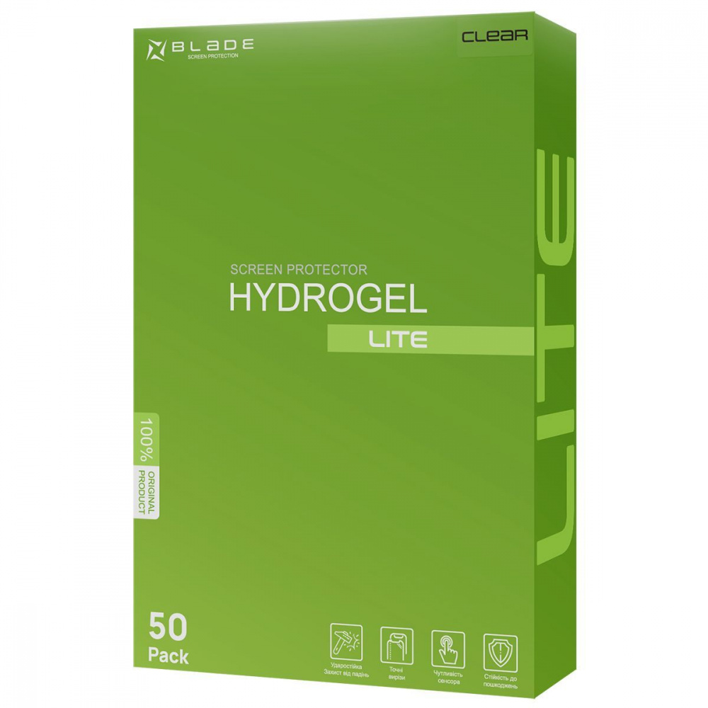 Захисна гідрогелева плівка BLADE Hydrogel Screen Protection LITE (clear glossy) — Придбати в Україні