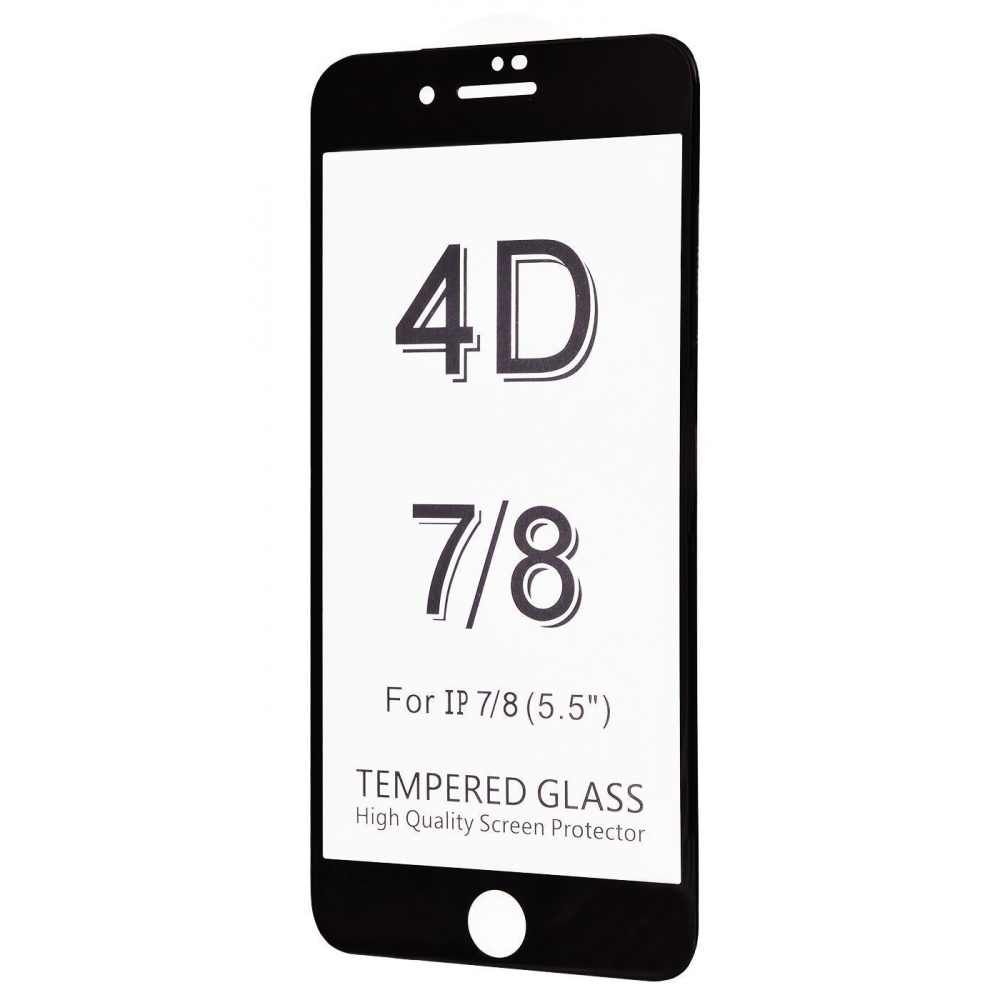 Protective glass FULL SCREEN 4D 360 iPhone 7 Plus/8 Plus without packaging - фото 1