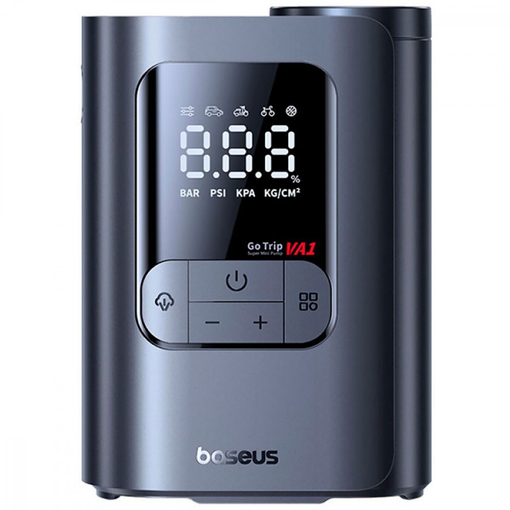 Портативний міні насос OS-Baseus GoTrip VA1 19-Cylinder black (C0119501) Чорний на малюнкі №1