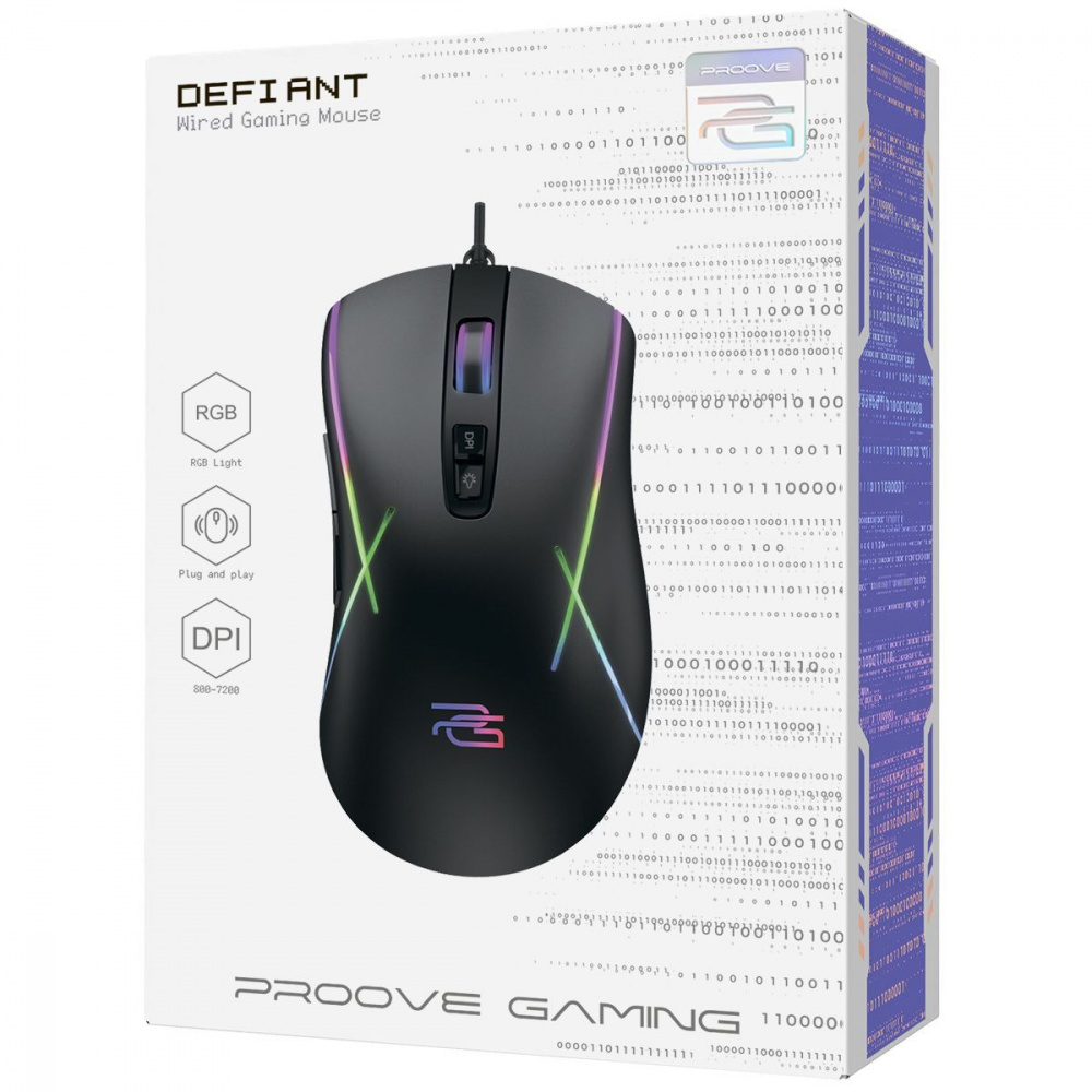 Дротова ігрова миша Proove Gaming Defiant — Придбати в Україні - фото 1