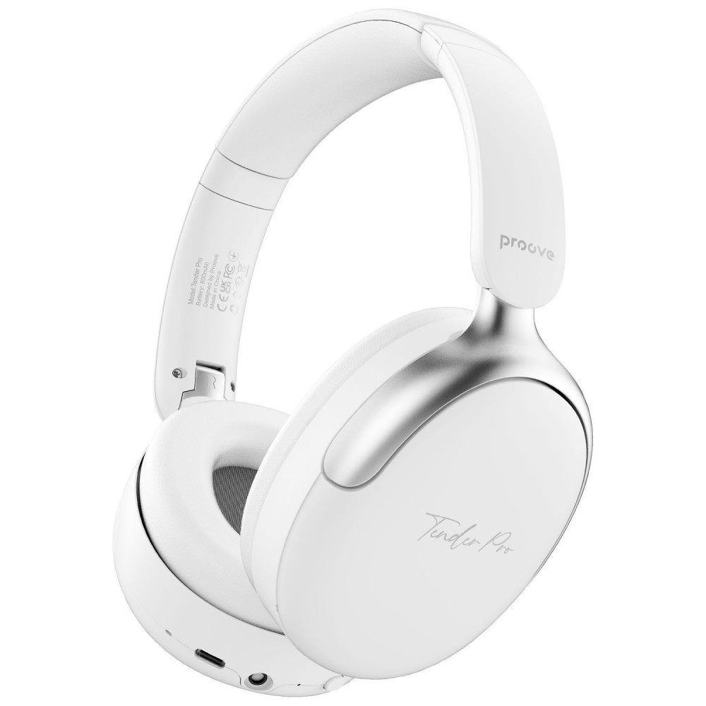 Бездротові навушники Proove Tender Pro with ANC (APP) white на малюнкі №1