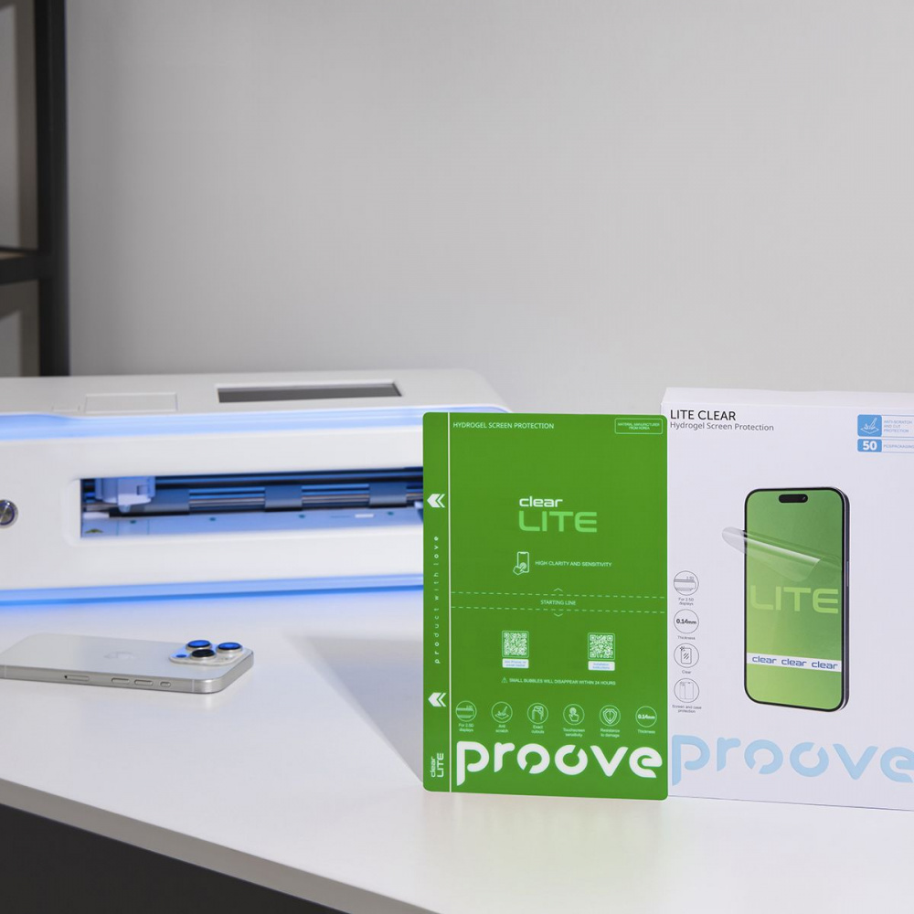 Захисна гідрогелева плівка Proove Hydrogel Screen Protection LITE Clear — Придбати в Україні - фото 2