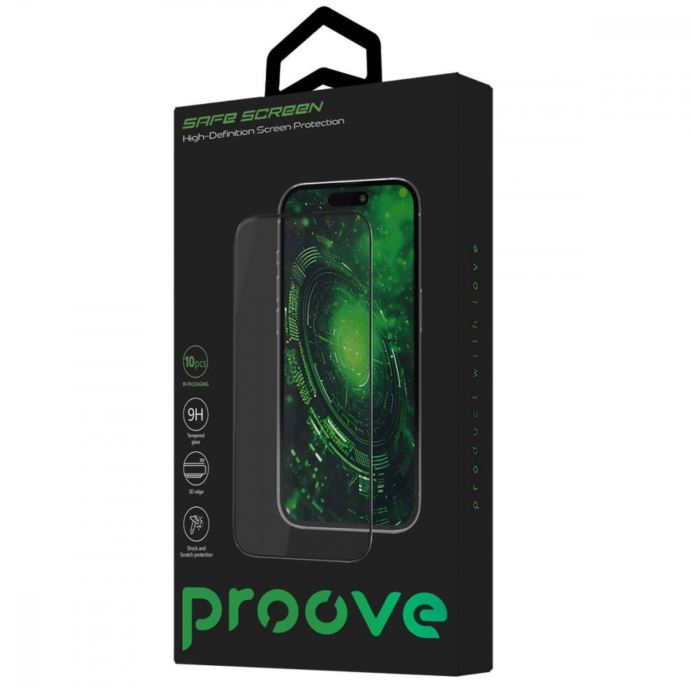 Захисне скло Proove Safe Screen iPhone 17 Pro Max black на малюнкі №2